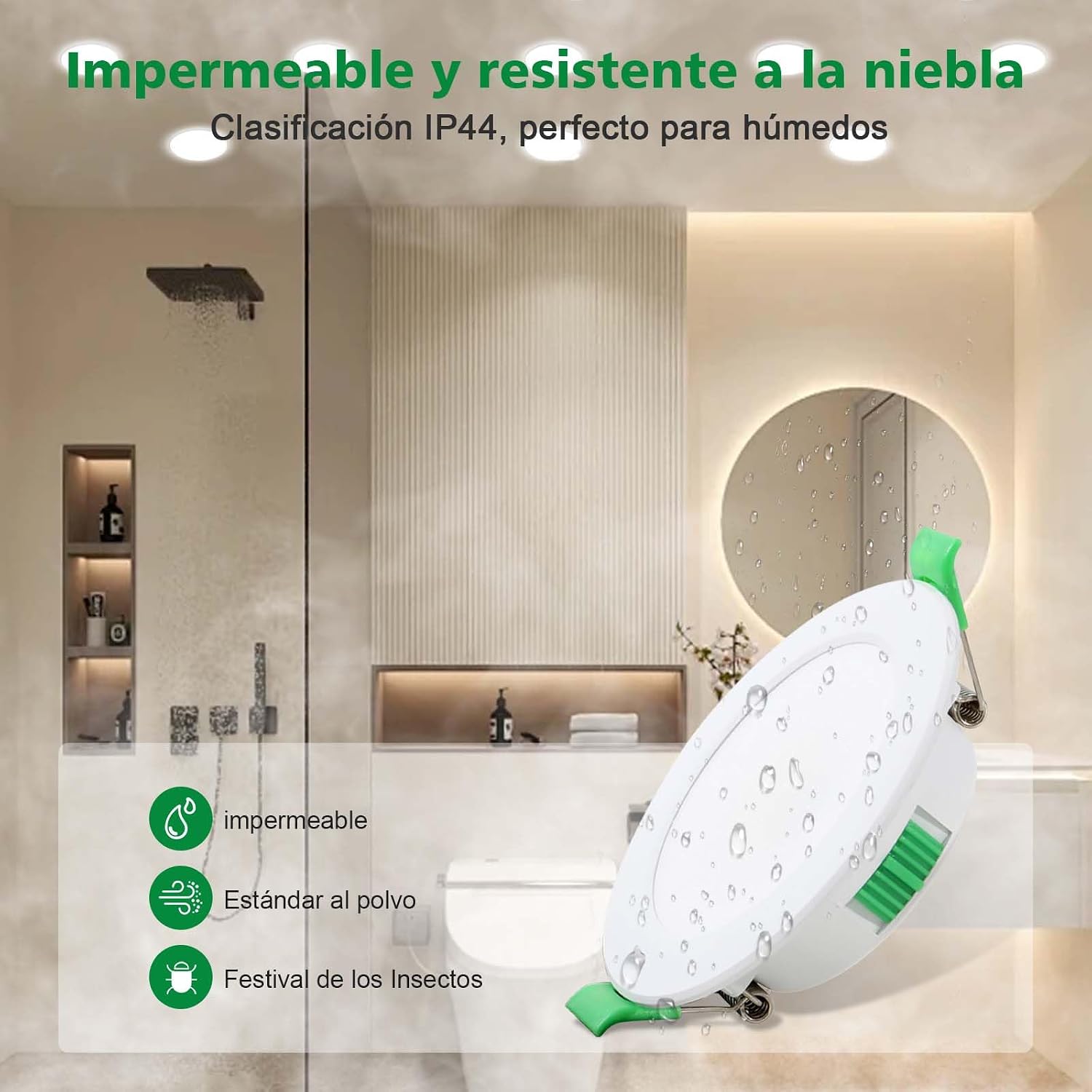 Spot de plafond LED 230 V dimmable downlight LED encastrable 7 W (Ø 68 ...