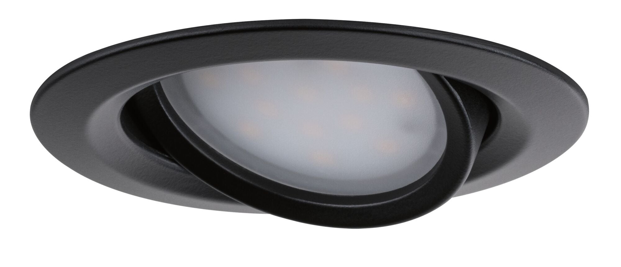 Spot encastré LED Nova Plus Coin Kit de base orientable IP65 rond 93 mm 30° Coin 3x6W 3x470lm 230V gradable 2700K Noir mat - 3
