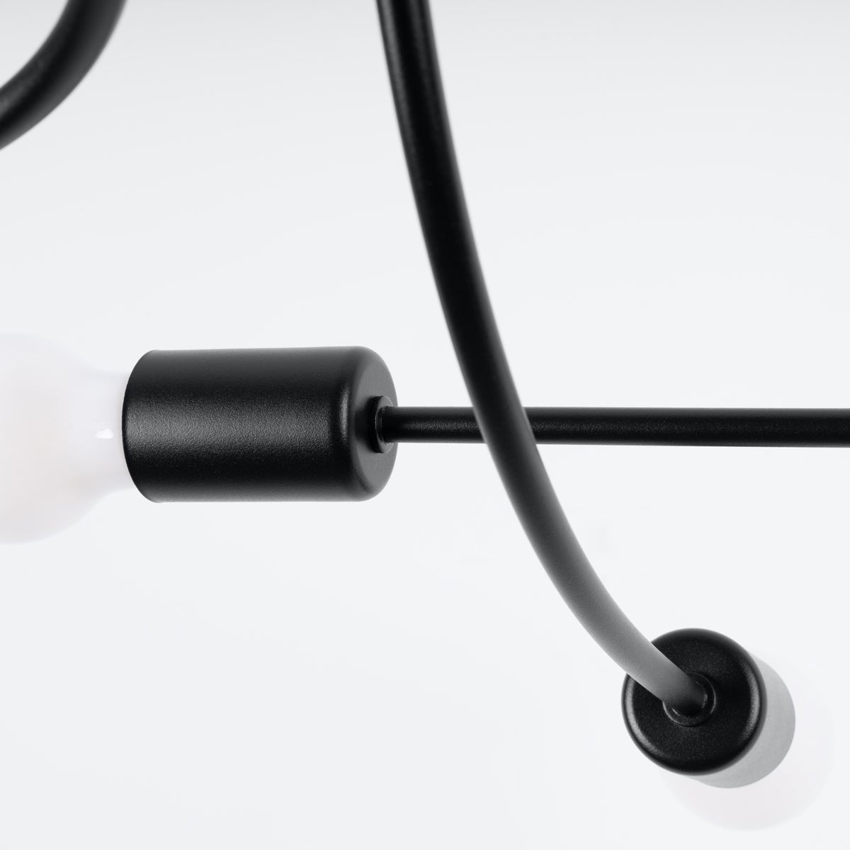 Żyrandol VARILEX 6 czarny LED 3000K - 69x66x29cm Sollux - 7