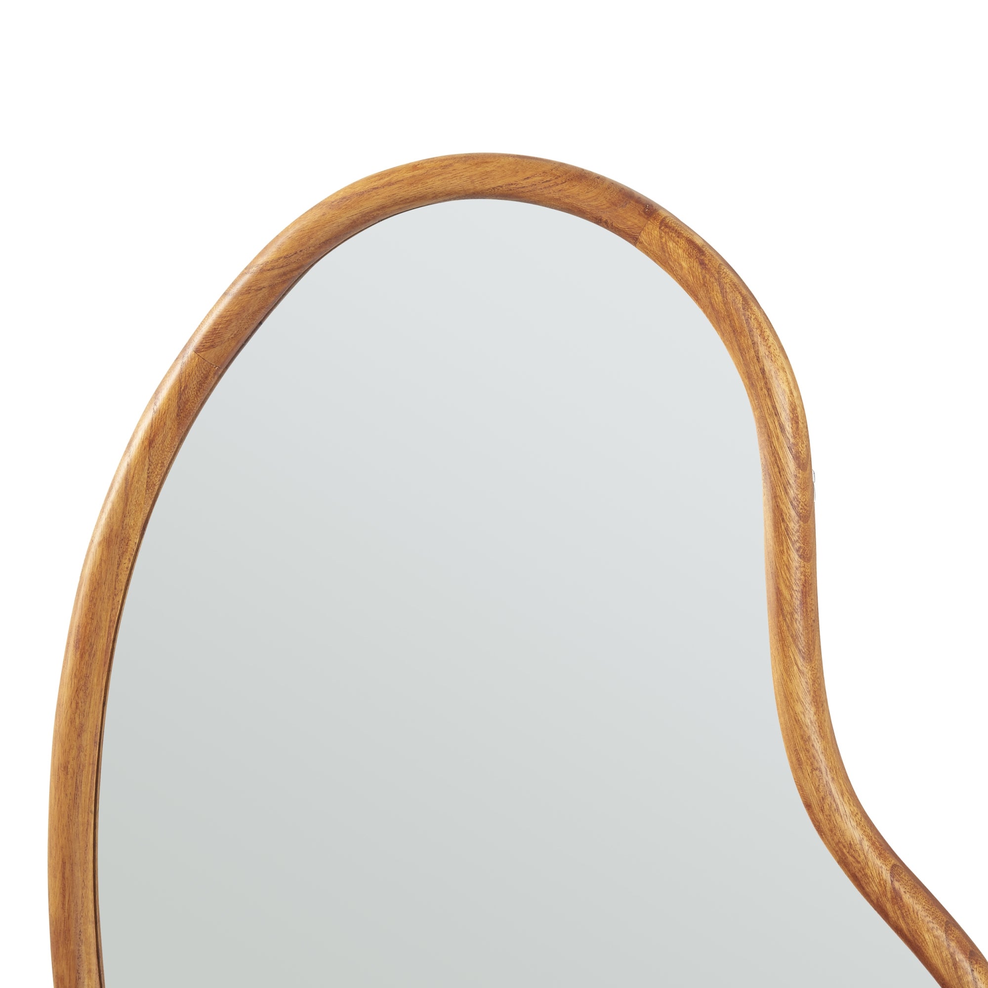 Miroir mural Jokioinen bois de paulownia MDF 75 x 55 cm effet chêne [en.casa] - 5