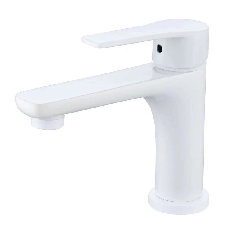 Mosiężna bateria łazienkowa (biała)