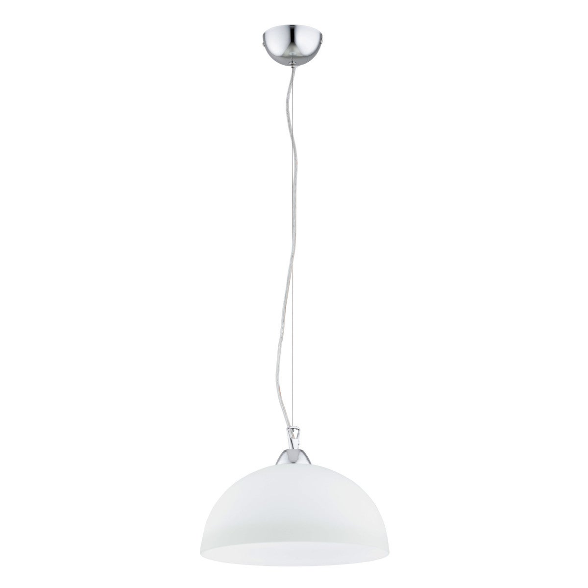 Lampa wisząca Hilia biała chromowana 1xE27x15W do kuchni wym: 110 x 30 x 30 cm metal Alfa
