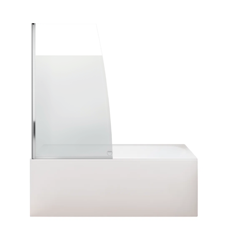 Bañera acrílica elise de 180 x 80 cm (lado derecho) + mampara de bañera con puerta corredera (lado izquierdo) + faldón de nicho + desagüe
