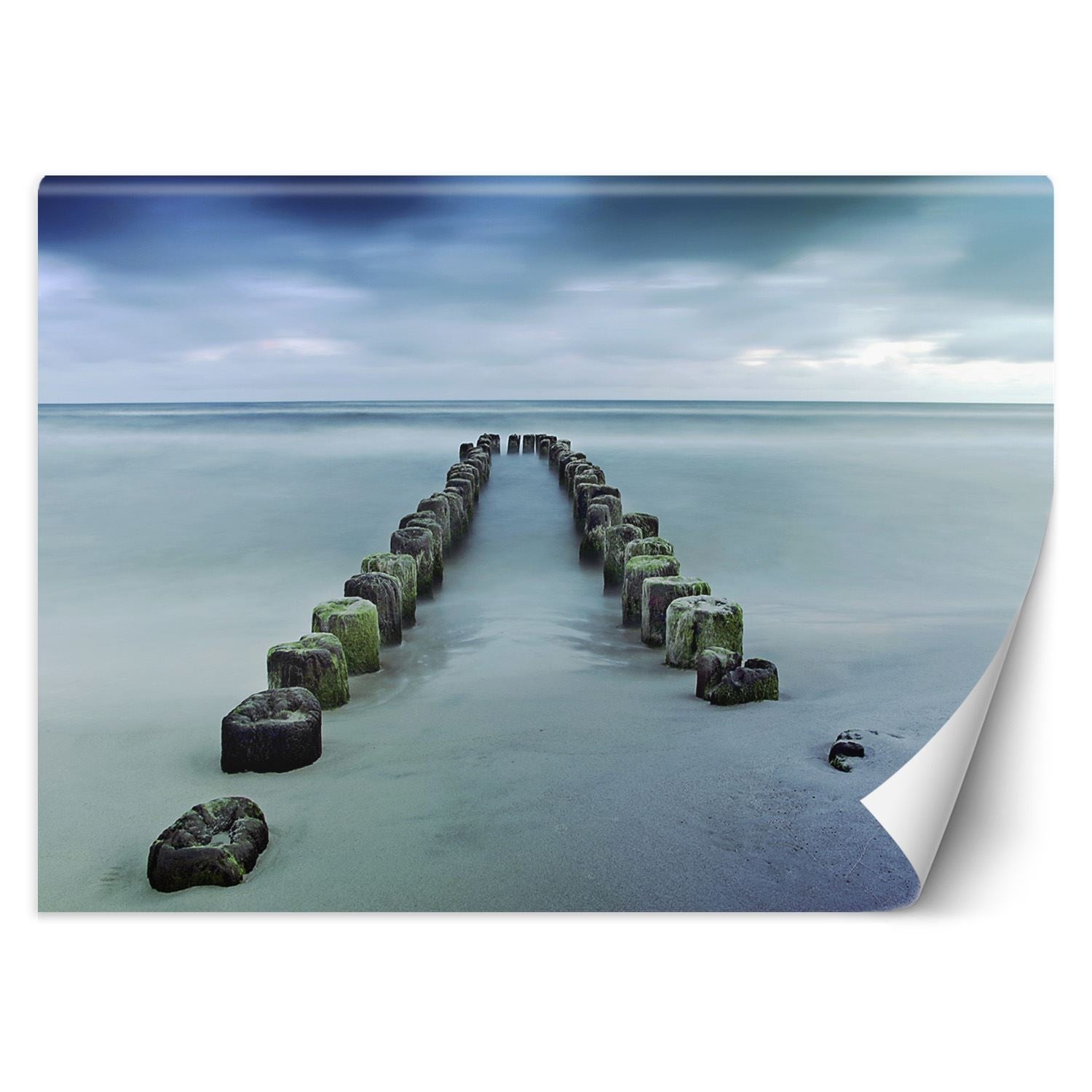 Fototapeta, Falochrony morze plaża niebo 368x254