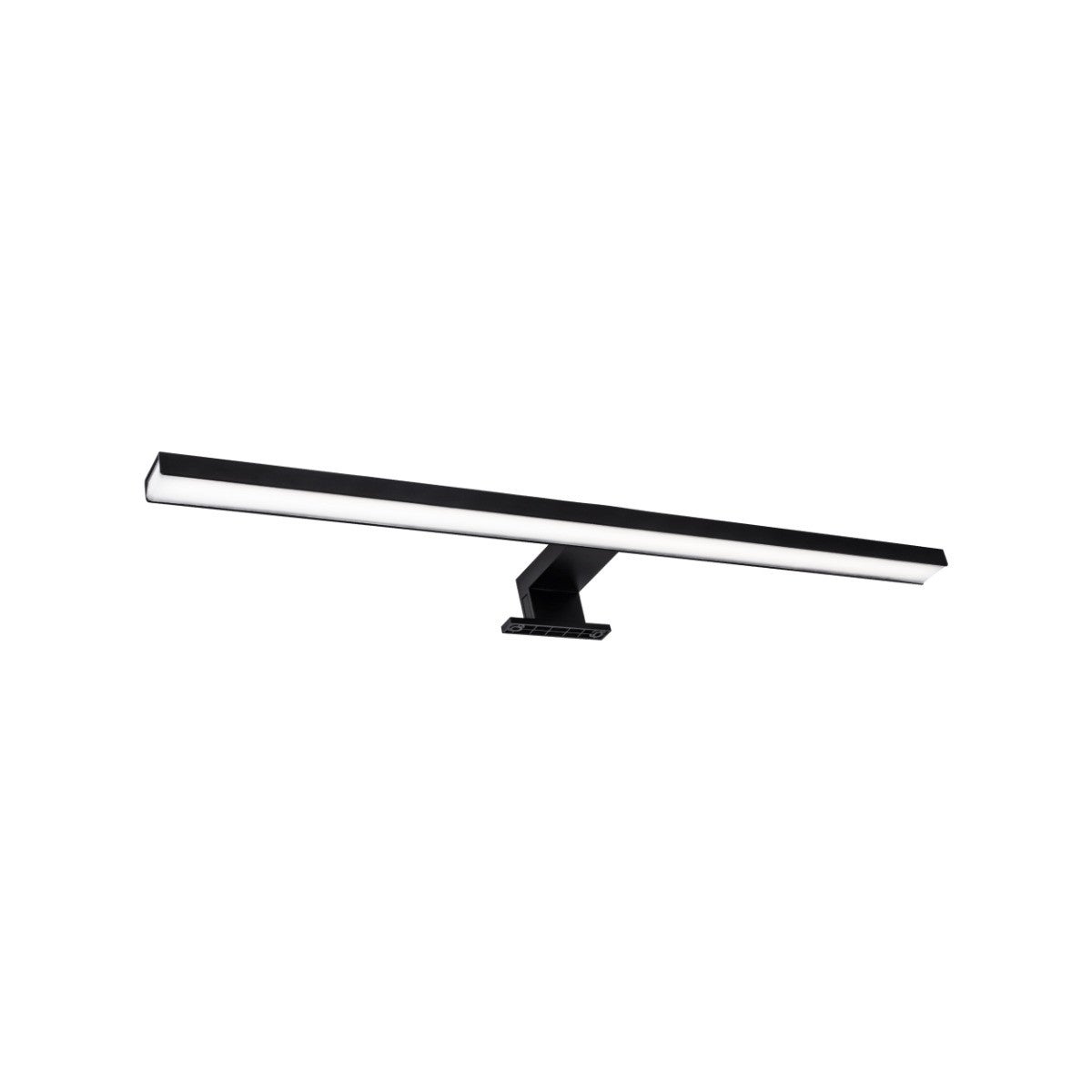 Kinkiet ścienny Samos czarno-biały LED 12W 4000K 1350lm nad lustro wym: 4,4 x 60 x 10 cm aluminium IP44 Polux