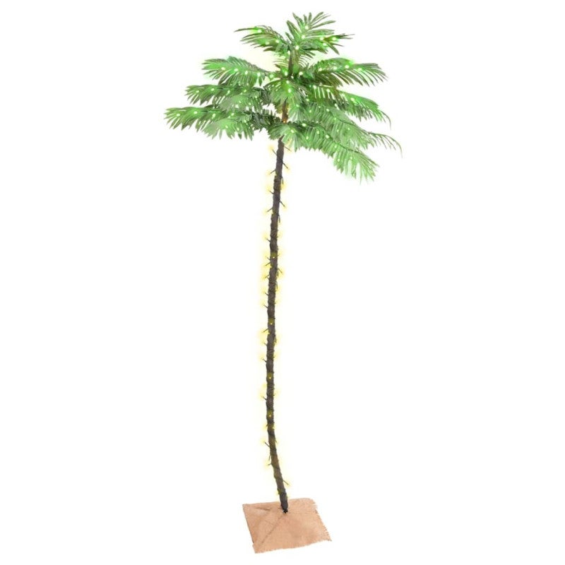 Palma z oświetleniem, 252 ciepłe białe LED, 400 cm vidaXL