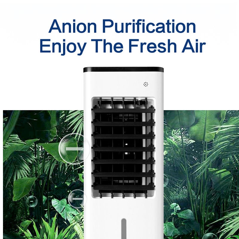 Refroidisseur d'air évaporatif portable - ventilateur, équipé d'une poche de glace et d'une télécommande,Climatiseur mobile - 4