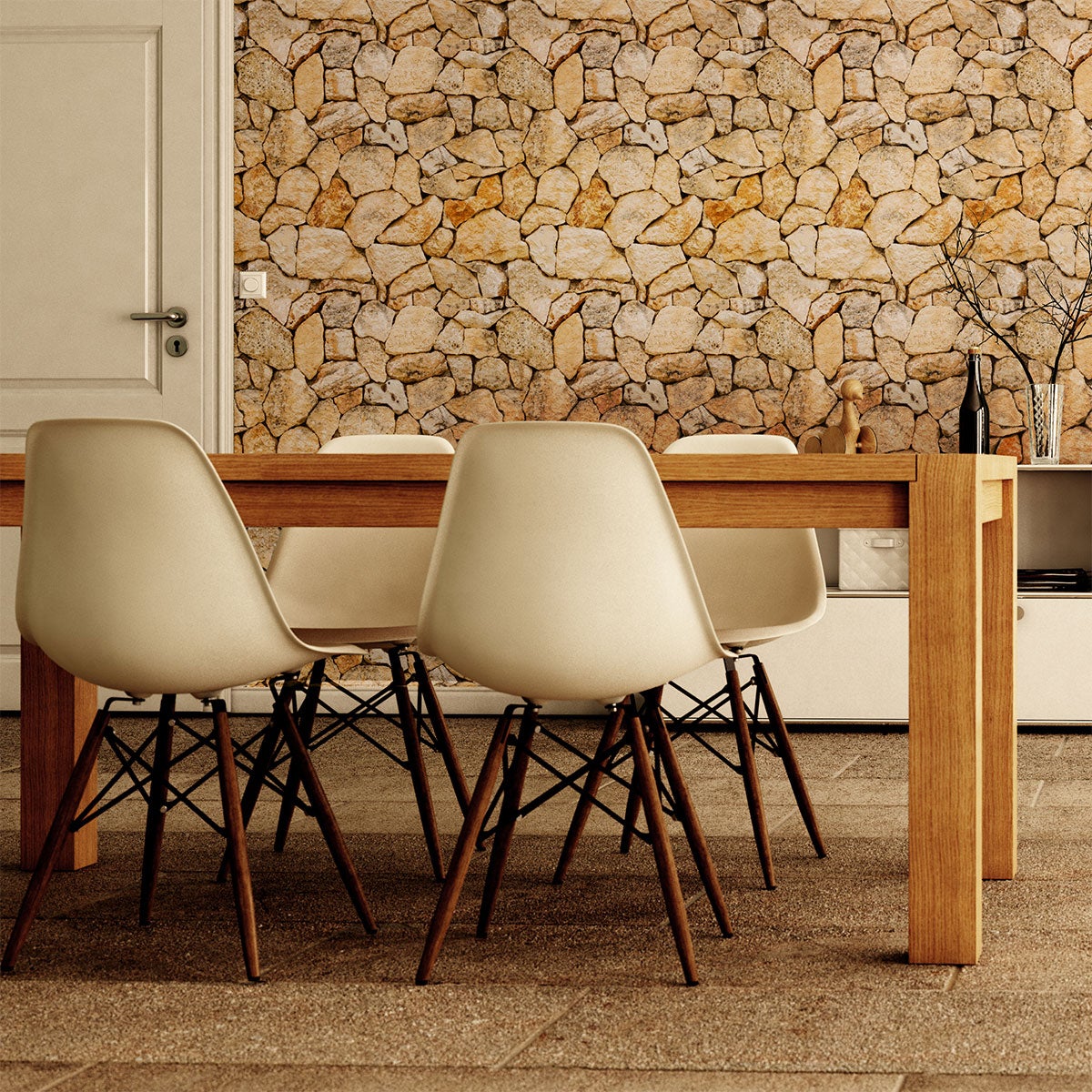 Adesivi pietra di Corrèze - Sticker adesivo - adesivi murali - 50x50cm - 3