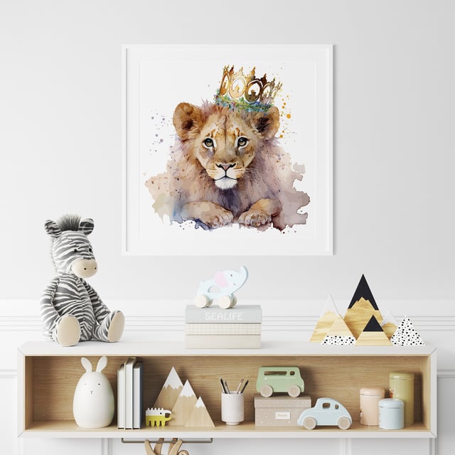Poster / Affiche carrée Enfants - Roi Lion 3617689593838 - 30x30 cm