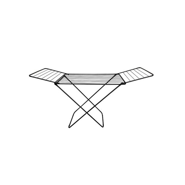 Etendoir à linge à ailes en Acier 18M Noir mat MSV