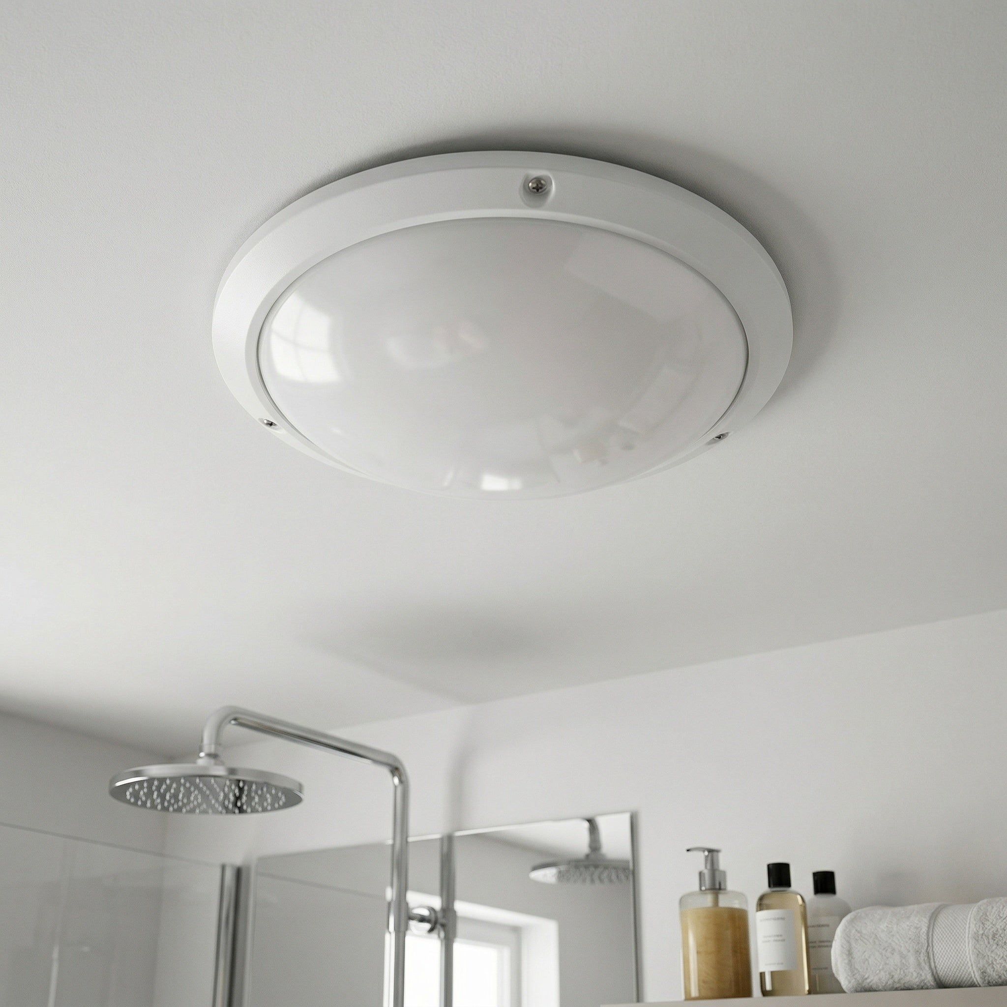 Lampa sufitowa zewnętrzna Lentil biała 1xE27x60W wym:9,3x27x27cm IP54 Rabalux