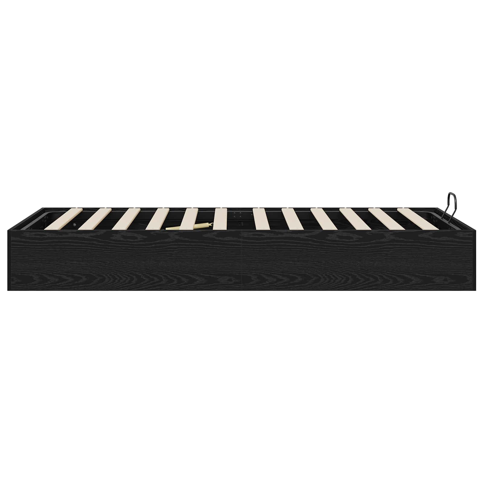 Cadre de lit ottoman avec rangement chêne noir 193 x 90 x 25 cm - 6
