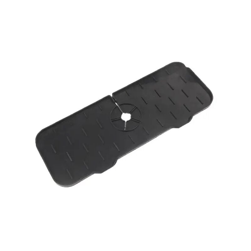 (Czarny, 1 szt.) Silikonowa mata ochronna na kran kuchenny, gąbka do zlewu, składana mata do zlewu, wyłapująca rozpryski