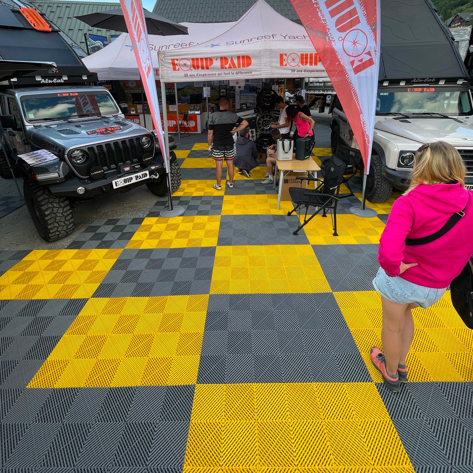 Lote de 1 m² - mosaik aero baldosas caladas con clip - amarillo