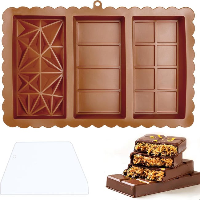 Stampo Cioccolato In Silicone Dubai - Set 2 Pezzi, Con Spatola E Sacchetti, Resistente Al Caldo E Freddo, Per Cioccolatini Stampo Cioccolato In Silicone Dubai - Set 2 Pezzi, Con Spatola E Sacchetti, Resistente Al Caldo E Freddo, Per Cioccolatini