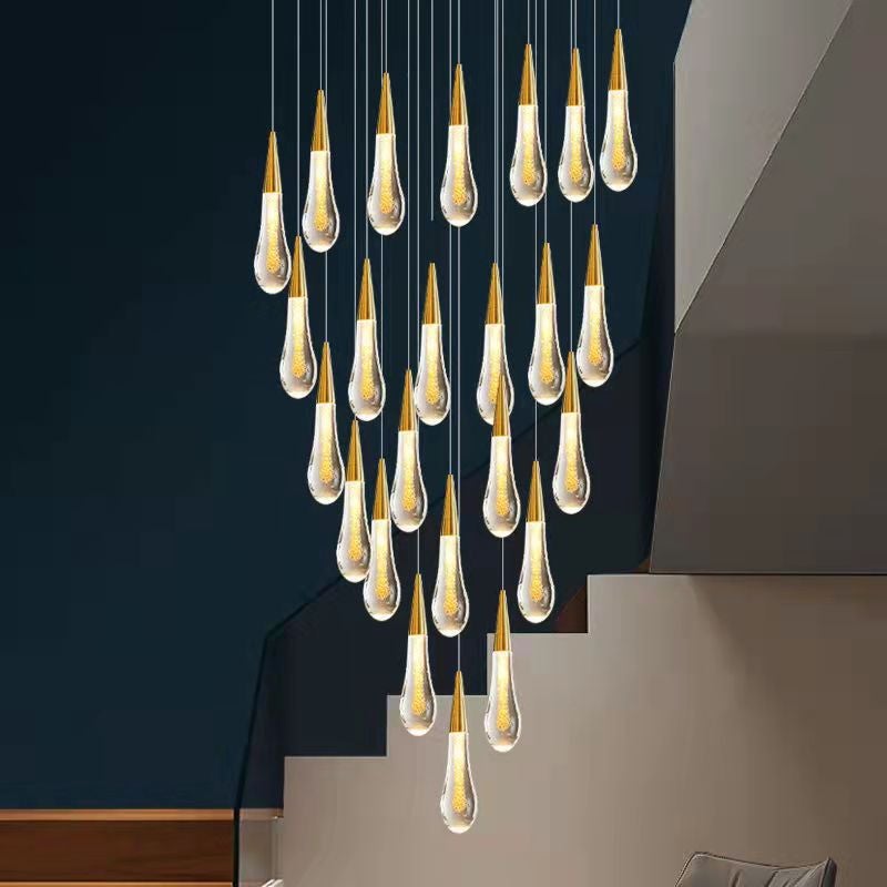 GOECO Plafonnier LED en cristal au design nordique moderne, éclairage d'intérieur, luminaire décoratif d'intérieur, idéal pour une chambre à coucher - 3
