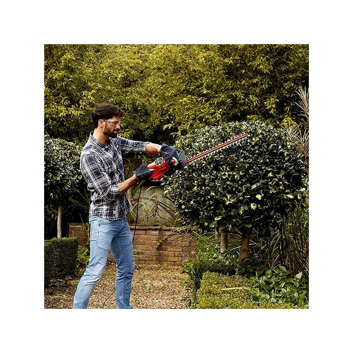 Taille-haie électrique Black & Decker 420 W, lame de 45 cm, capacité de 16 mm, compact - 2