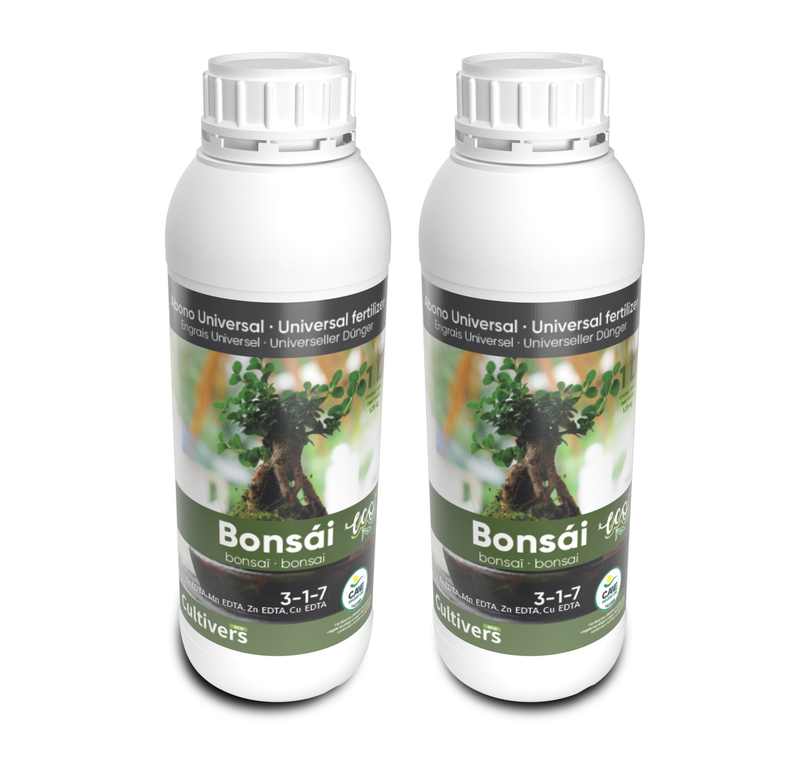 CULTIVERS Ecological Bonsai Fertilizer 5 L Liquid with Micronutrients and Amino Acids, 100% Organic and Natural Plant Nutrition, Supports Controlled Growth