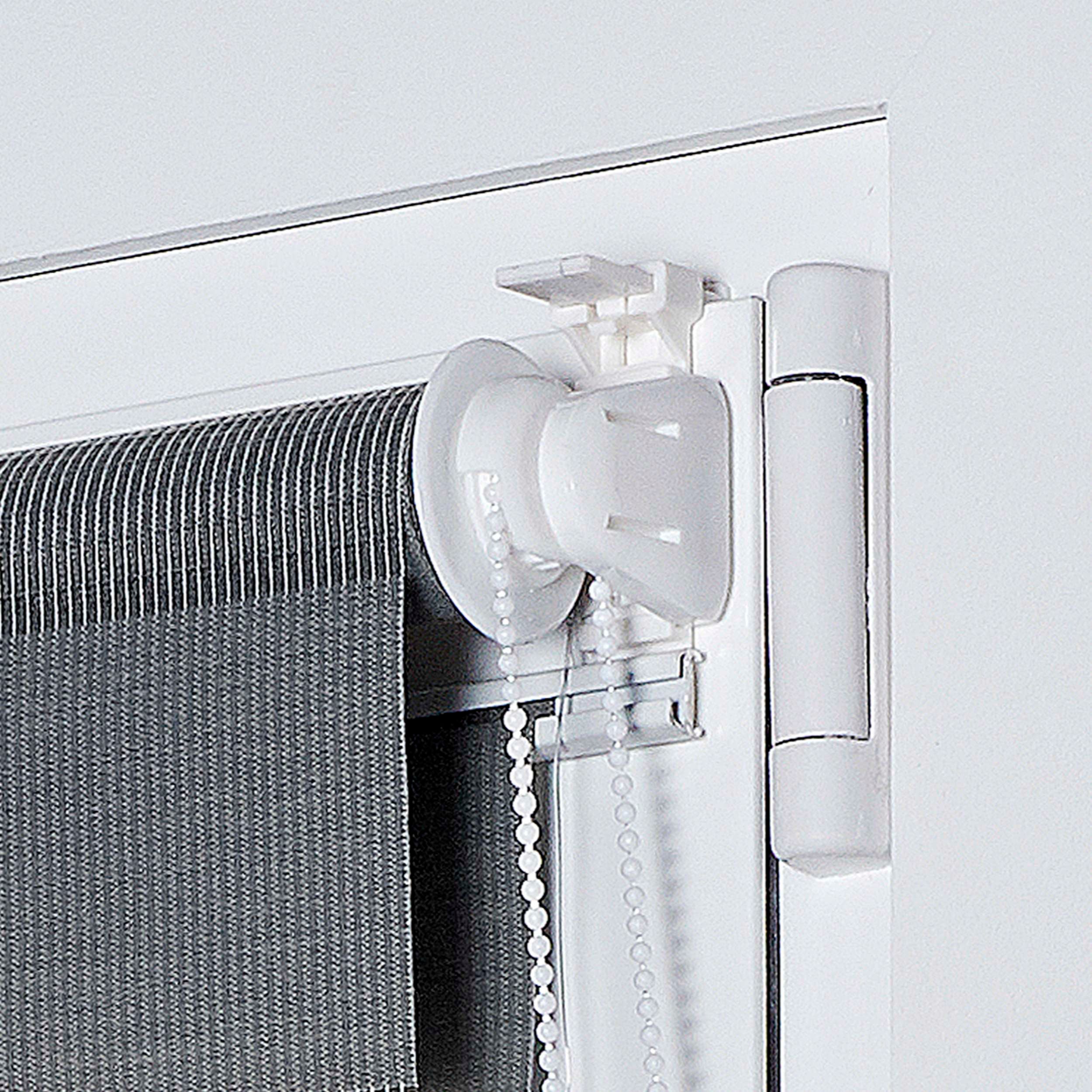 Estor de rolo EasyFix Dia/Noite, estore de instalação sem furos Prata, 75 x 180 cm - 4