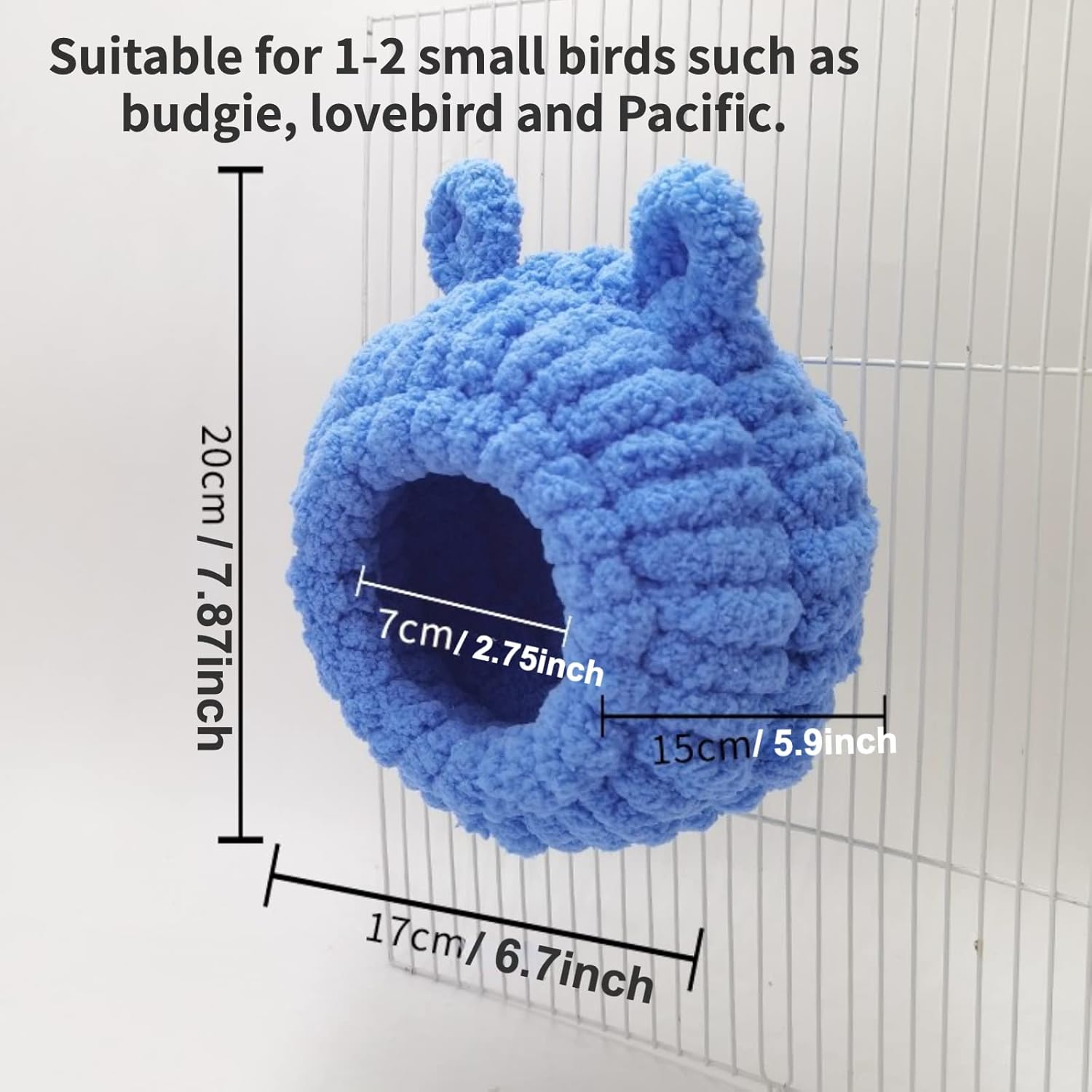 Winter quente ninho p. aves Bed suspenso Hammock Snuggle Hut papagaio House tenda interativo acessório gaiola p. aves Perch p. ave Budgies Lovebird - 3