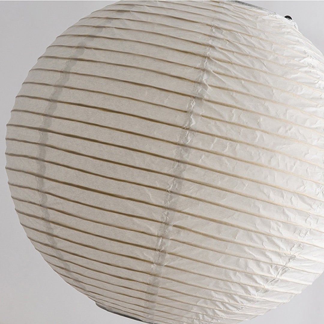 Suspension Luminaire papier blanc lanterne suspendue lumière abat-jour hémisphérique pliable décor pour salon île de cuisine D60CM x HD60CM - 4