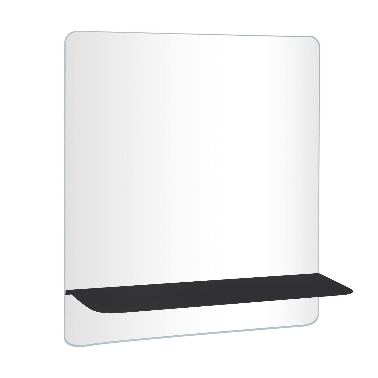 Miroir rectangulaire SORRENTO avec tablette en métal - 2