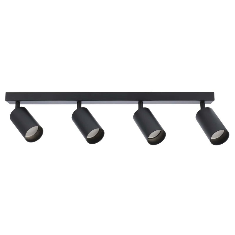 Listwa reflektorowa natynkowa listwa Malga 4 Black spot 4xGU10 czarny EDO777350 EDO SOLUTIONS