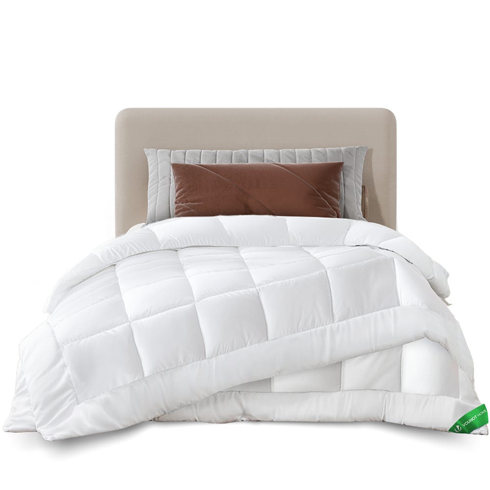 VOUNOT® Piumone Letto Una Piazza e Mezza Stagioni 155x200 cm