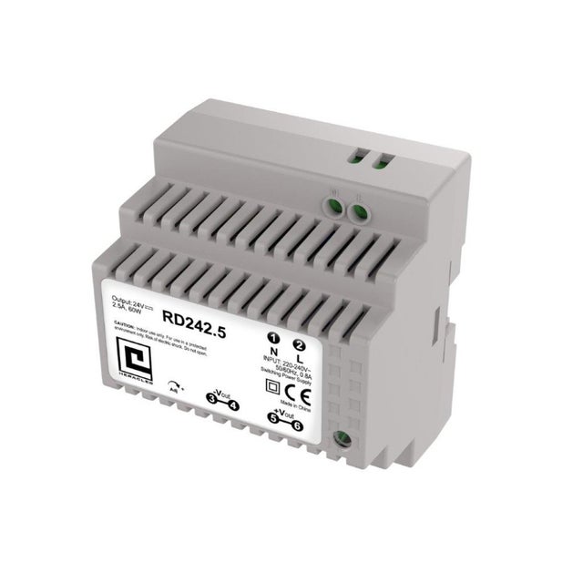 Alimentation à découpage rail DIN 5MOD 2,5A 60W HERACLES PCA ALIMRD242.5