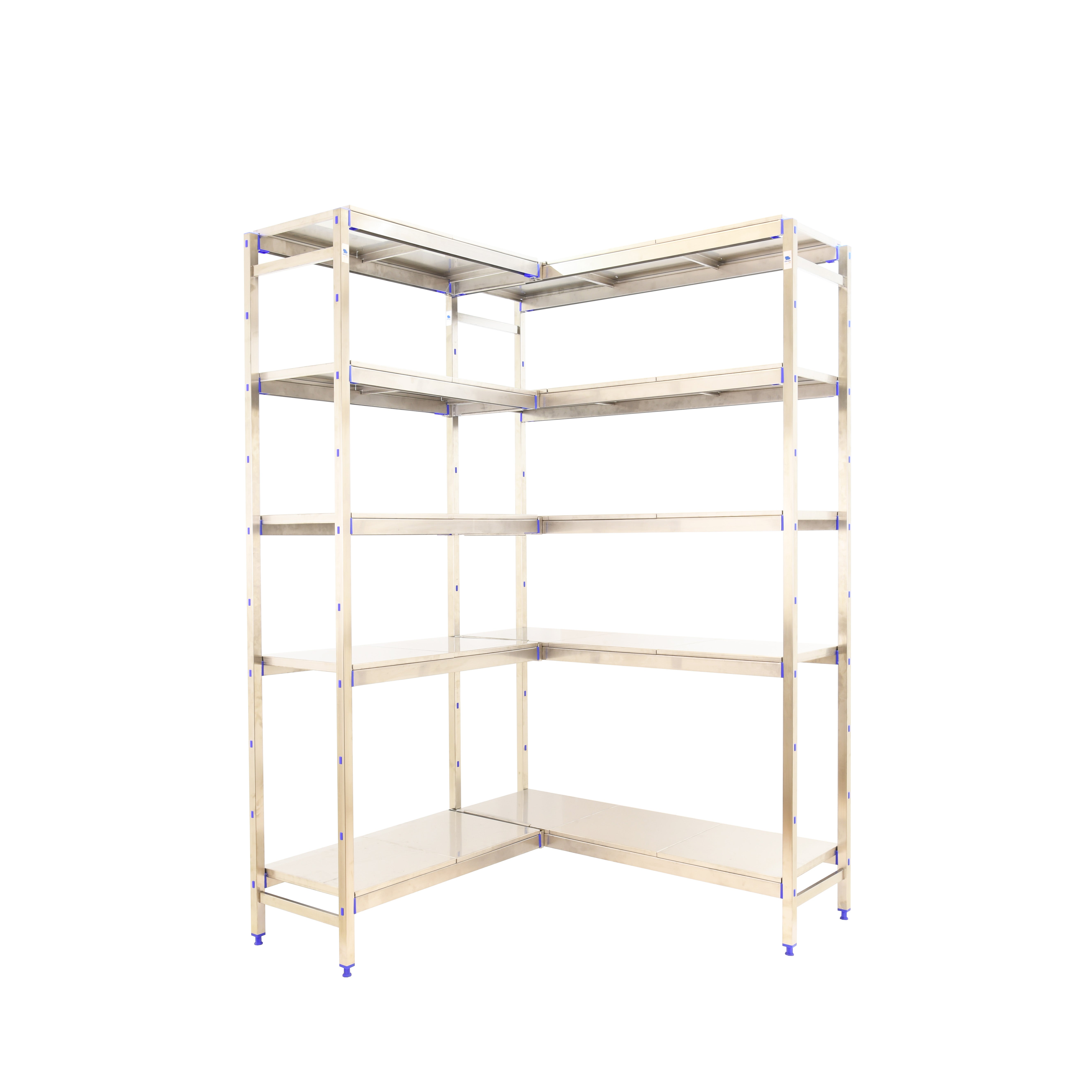 SIMONINOX Étagère 5 étagères en métal sans vis (200x126x40cm) INOX ...