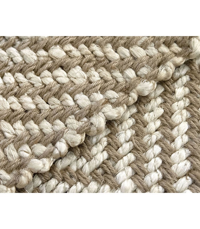HAMID - Pack de 2 tapetes de cabeceira 110x60cm - Juta Alcazar Branco - 8