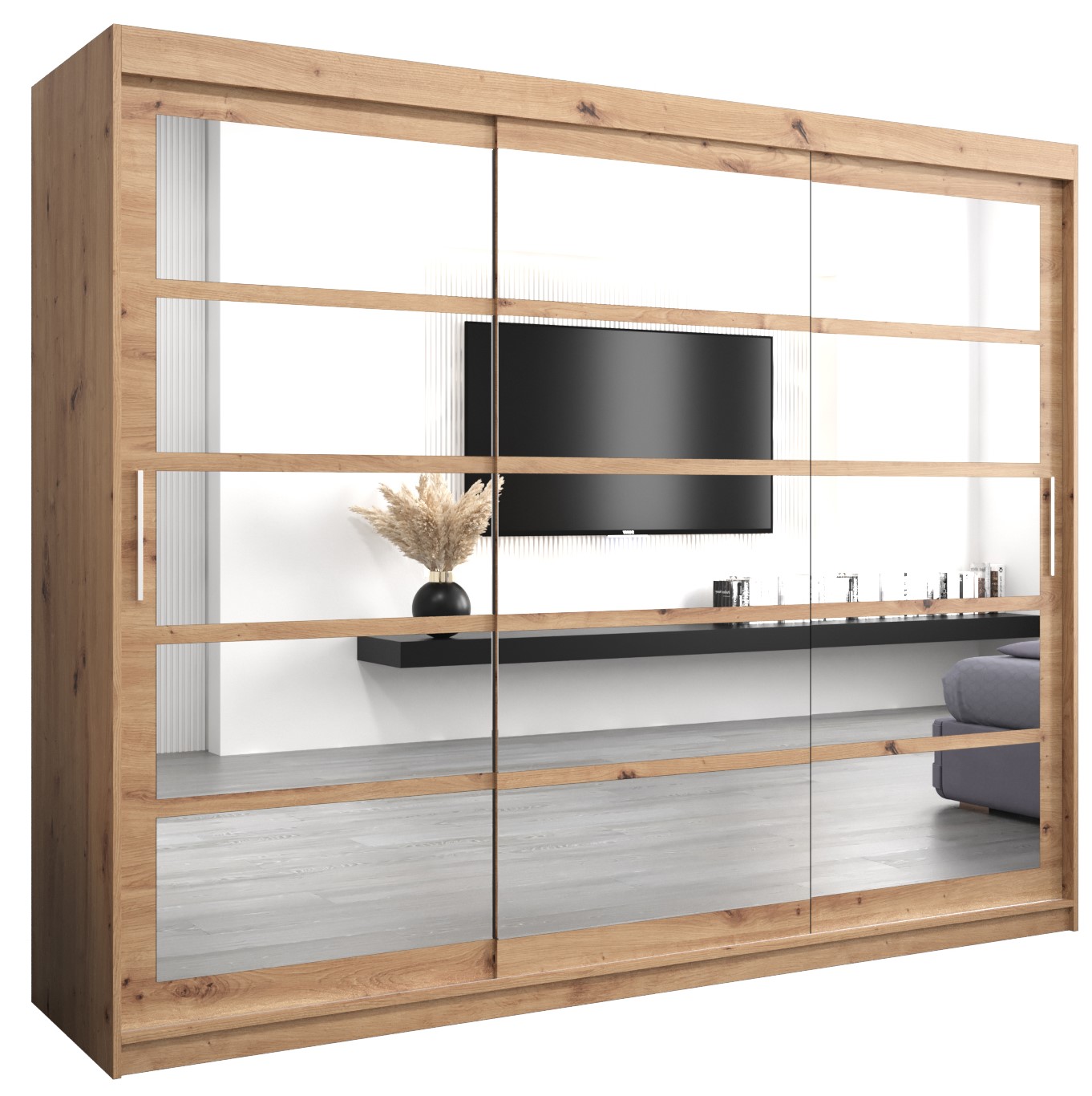 Szafa przesuwna garderoba ROMA 2 250 x 62 x 200 cm Artisan - Abiks Meble