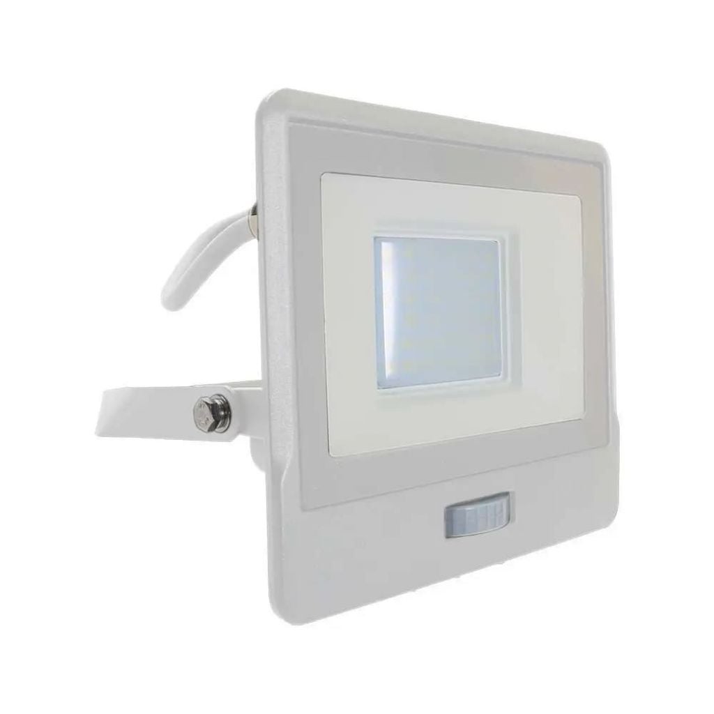 Reflektor LED Samsung Chip 30 W z czujnikiem ruchu PIR, kabel 1 m, kolor biały, 6500 K, IP65