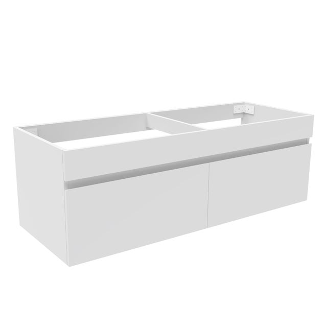 Meuble sous-vasque 120cm double vasque, meuble de salle de bains, blanc