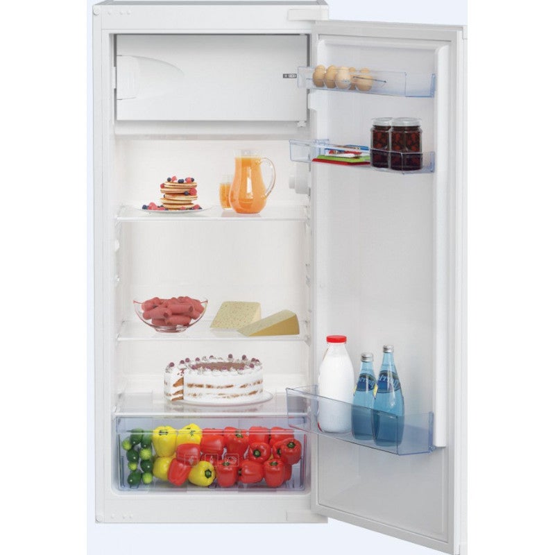 Réfrigérateur Encastrable BEKO 175L Blanc - Classe E, Niche 122cm Avec Congélateur 19L Et éclairage LED