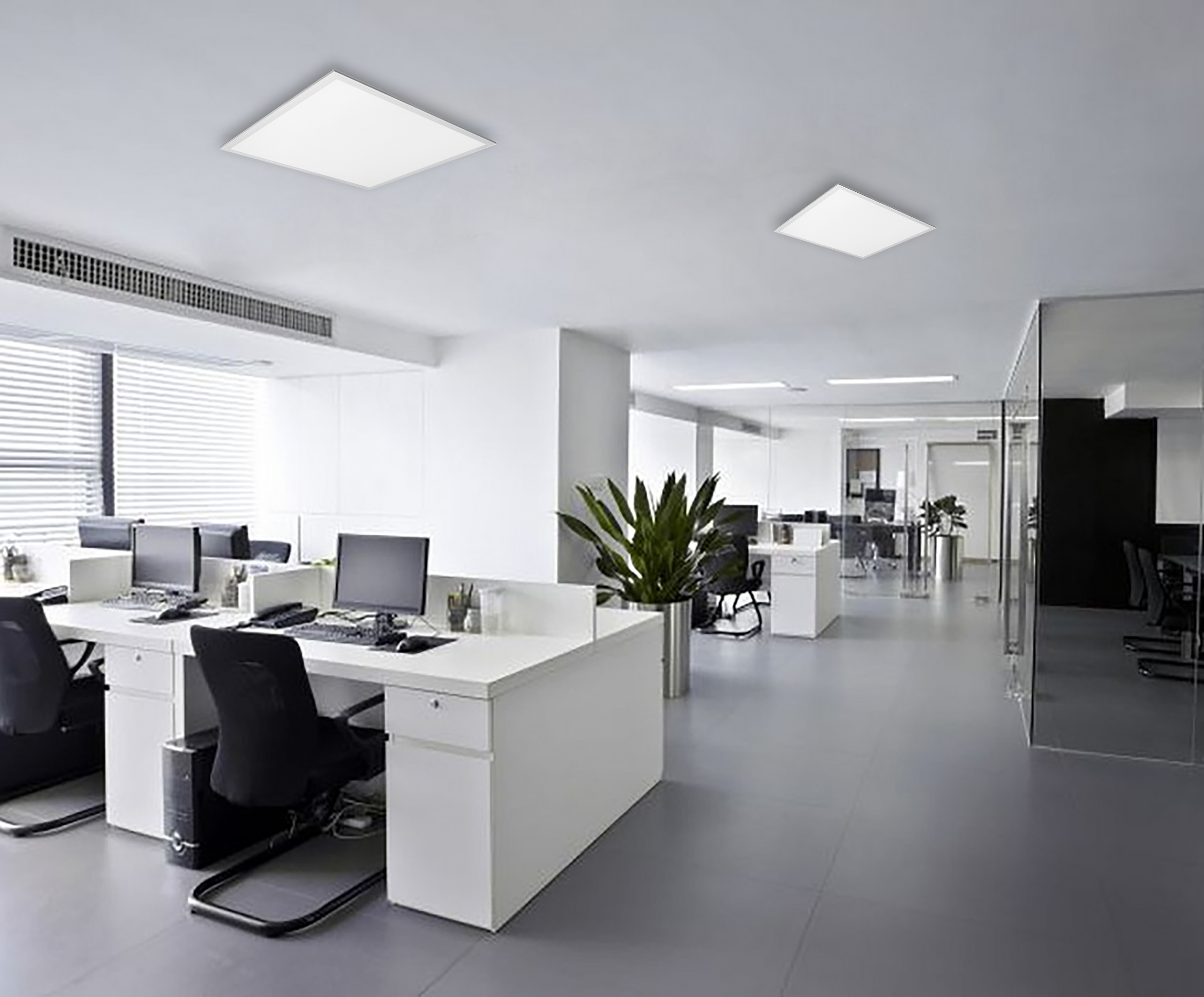 Panel LED Lumio 59,5x59,5cm 3200 lm 40W neutralna biel 4000K oprawa sufitowa biała MasterLED - 5