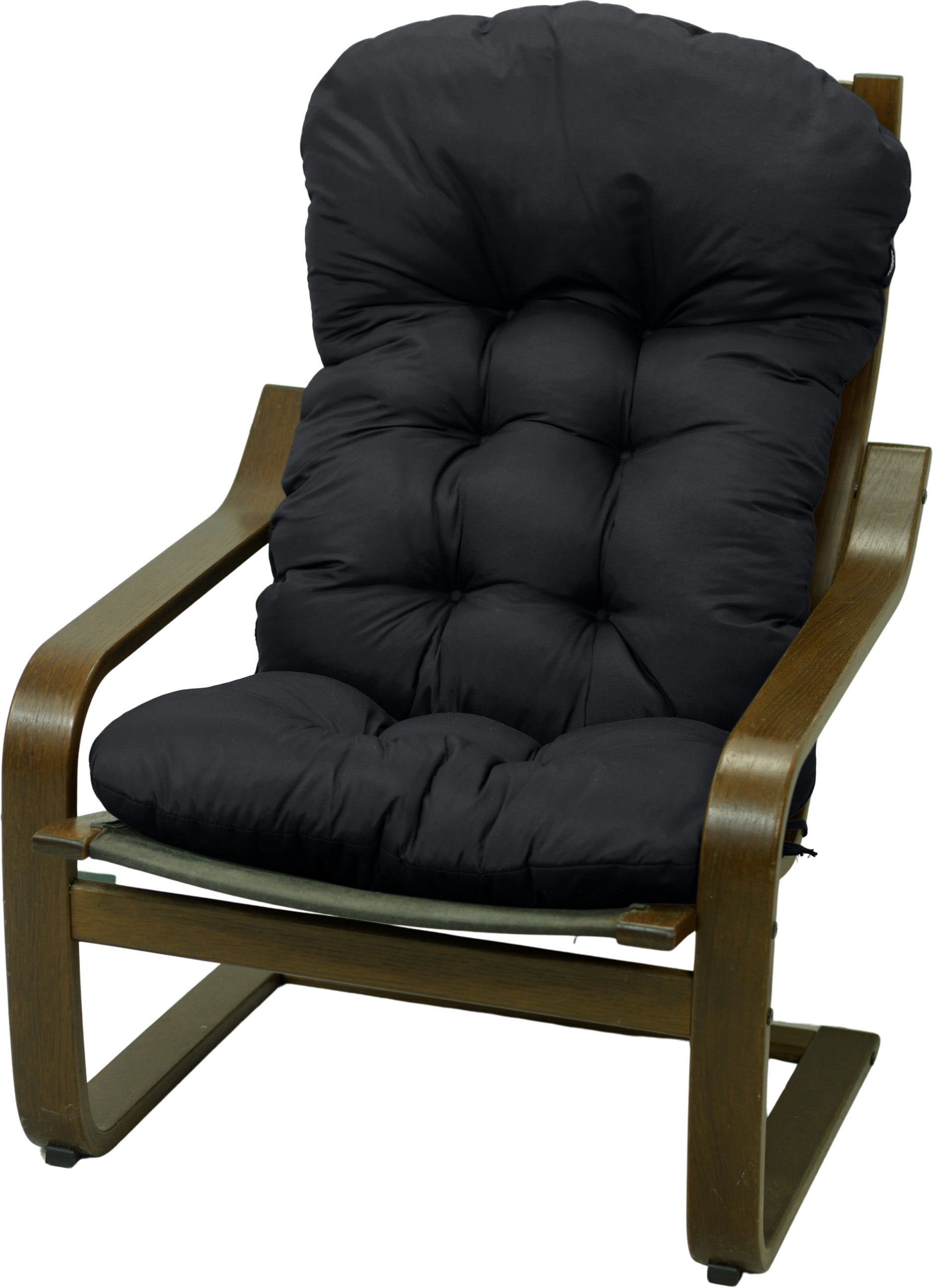 Poduszka na fotel drewniany krzesło Poang AMPO czarny 1 szt.