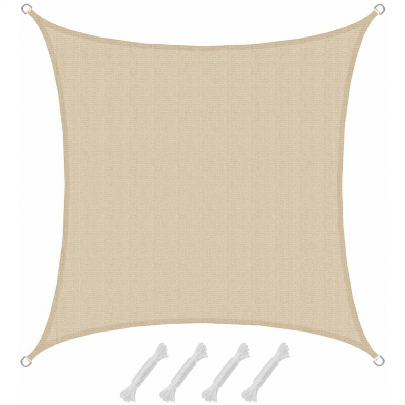 Voile D'ombrage Anti UV Naturel 300 Cm