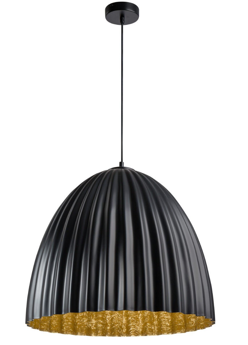 Lampa wisząca Telma czarno-złota 1xE27x15W dekoracyjna wym: 116 x 51 x 51 cm kamień SIGMA