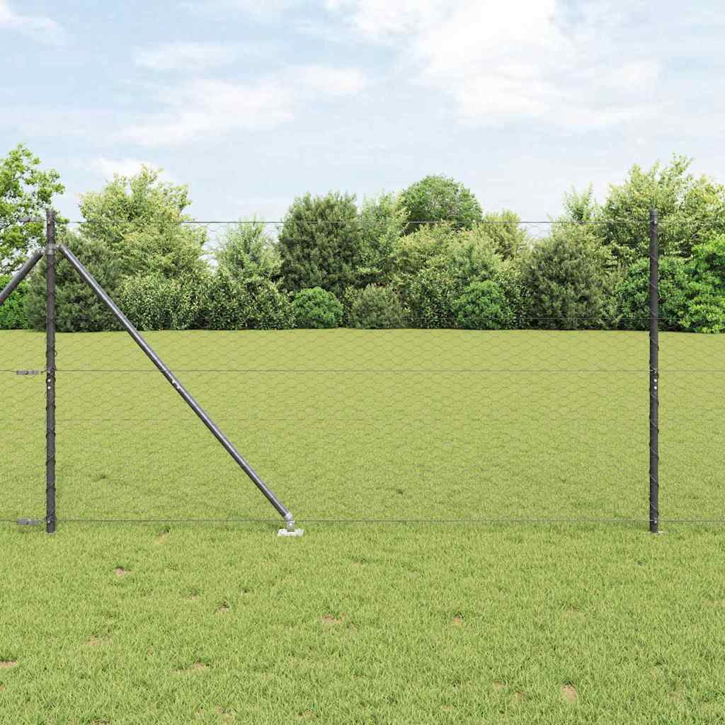 Ogrodzenie z drutu spawanego z kolcami 10 x 1,2 m (S x W) vidaXL