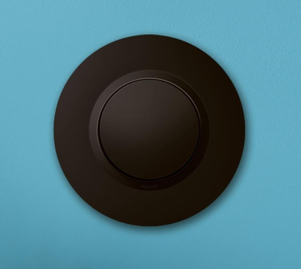 Plaque de finition ronde 1 poste - Dooxie - noir - Legrand - 4