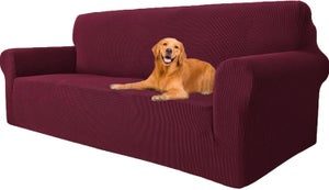 MAXIJIN Fodere per divano jacquard creative per 2 posti, 1 pezzo copridivano antiscivolo super elasticizzato per divano per cani protezione per mobili per animali domestici (2 Posti, Azzurro Chiaro