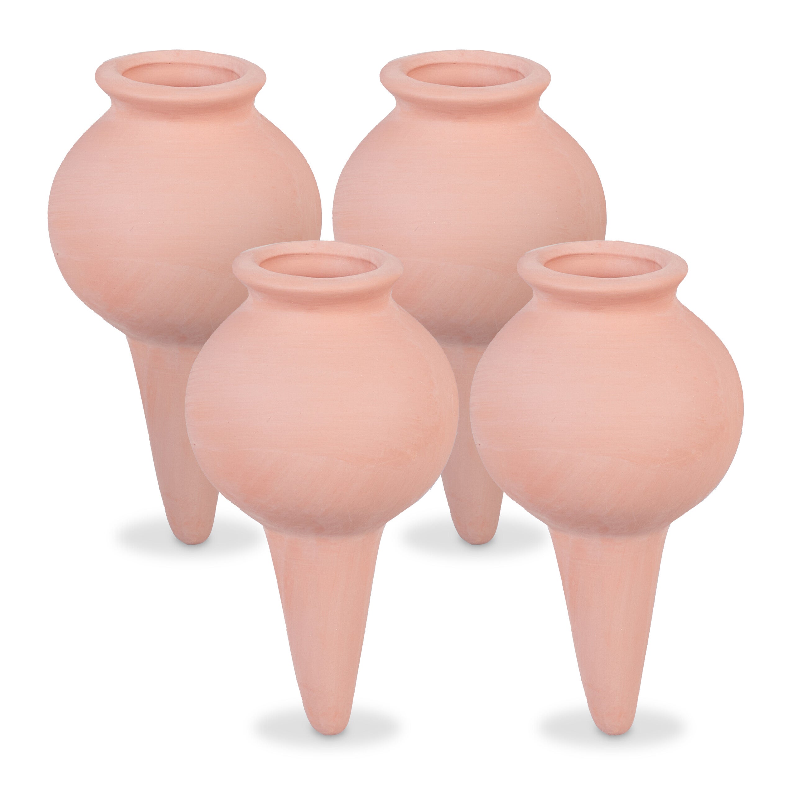 Cônes D'arrosage En Terre Cuite - Lot De 4 - Arrosage Automatique Pour Plantes D'intérieur Et Balcon - 100 Ml Chacun - 4