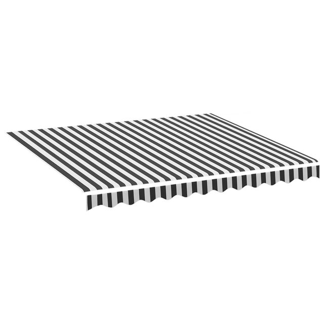 vidaXL Tessuto di Ricambio per Tenda da Sole Antracite e Bianco 300x250 cm Poliestere