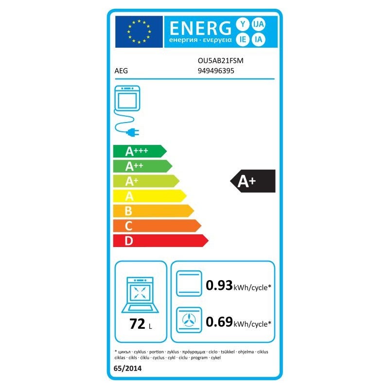 Horno AEG con AquaClean OU5AB21FSM - 2