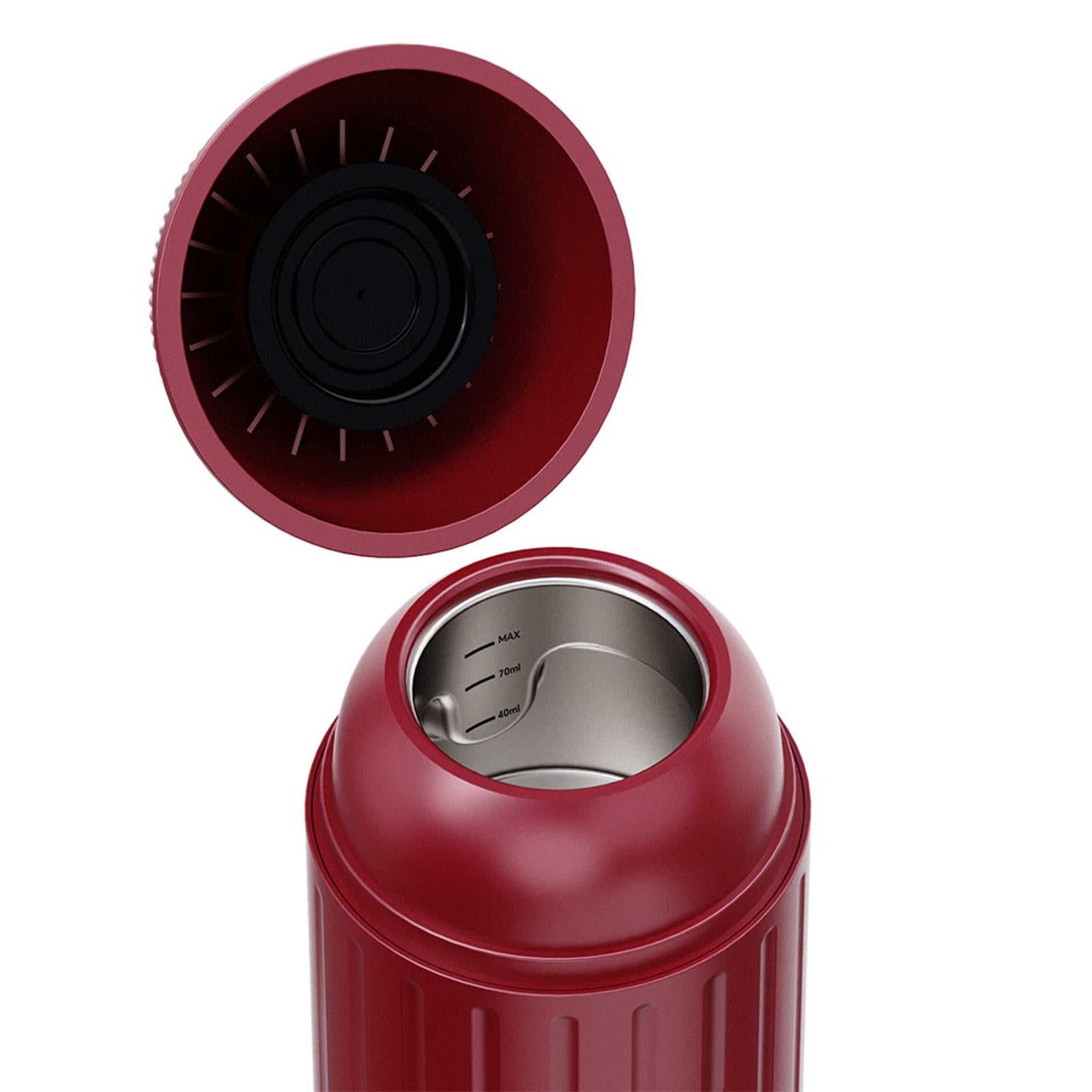 Macchina portatile cordless 2 in 1 per caffè espresso e macinato, riscaldamento rapido 80 ml, 19 bar, design compatto ed elegante, verde - 5