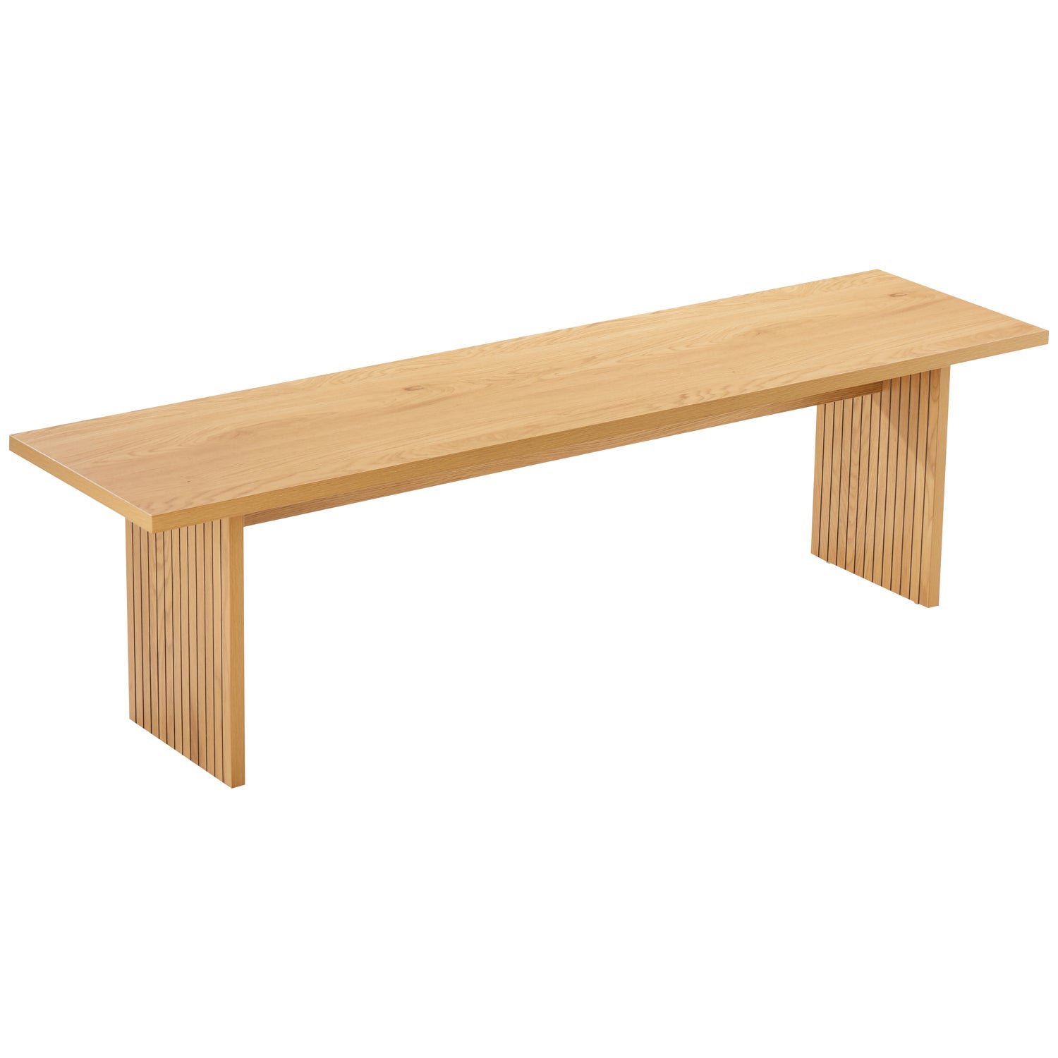 Ensemble table 180cm et 2 bancs style scandinave ALMA - 5