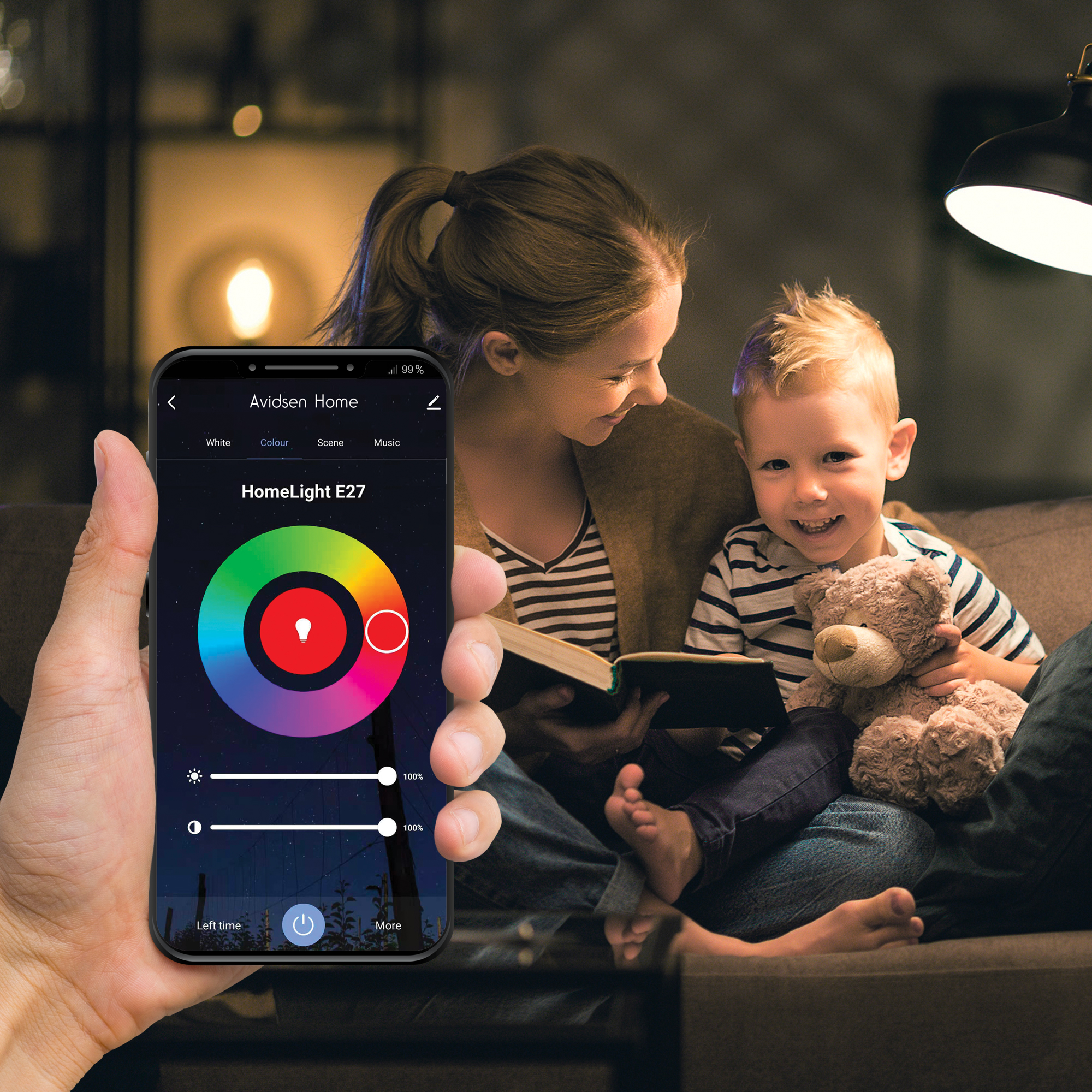 Kit Allarme connesso + telecamera motorizzata connessa +telecamera solare +lampadina RGB E27 connessa - 8