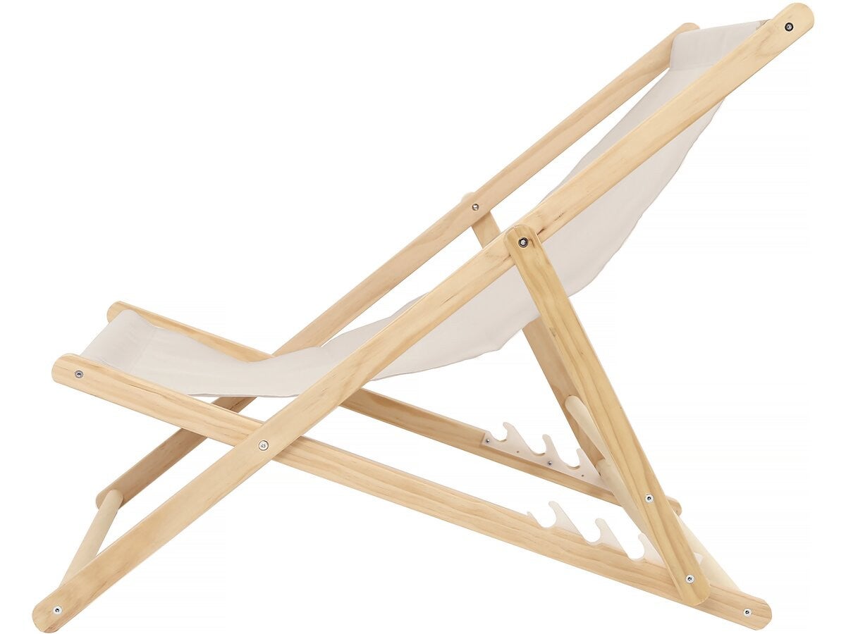 Lot de 2 transats en bois 