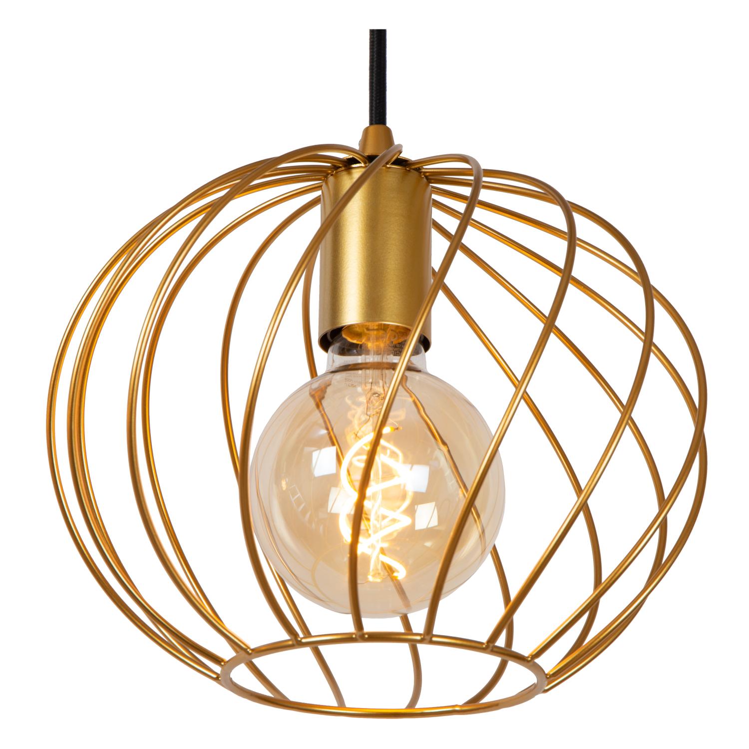 Lampa wisząca DANZA mosiężno-złota 3xE27x40W metal wym:155x50x50cm IP20 Lucide - 5